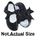 2061 tlf - Medium Black Tap Shoes - Resin Decoration