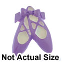 2221 - Large Purple Ballet Shoes with Bow - Resin Decoration