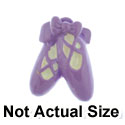 2222 - Small Purple Ballet Shoes with Bow - Resin Decoration