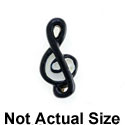 3254 - Mini Black & White Clef Note - Resin Decoration