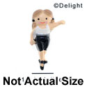 3325 - Ballet Girl Tights Black - Resin Decoration