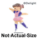 3403 - Ballet Girl Dance Pink Medium - Resin Decoration