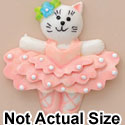 3868 tlf - Ballet Cat Pink Medium - Resin Decoration