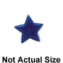 3954 tlf - Mini Blue Flat Star - Resin Decoration