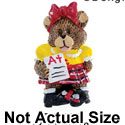 4204 - School Bear Girl A+ - Resin Decoration