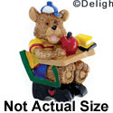 4205 - School Bear Boy Desk - Resin Decoration