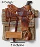 5436 - Saddle On Stand - Resin Decoration