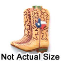5464* - Small Matte Beige Boots with Texas - Resin Decoration