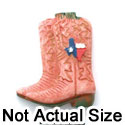 5466* - Small Matte Pink Boots with Texas - Resin Decoration